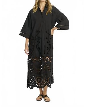 Miss June Paris Adria Long Dress - Black