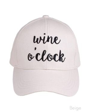 Cc Wine O'Clock Baseball Cap - Pink
