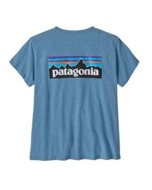 Patagonia P-6 Logo Responsibili-Tee - Blue
