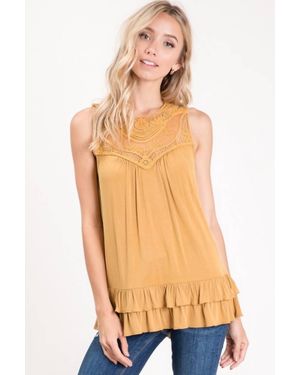 Hailey & Co Washed Vintage Top - Orange