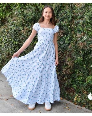 KatieJnyc Boho Eyelet Indie Dress - Green