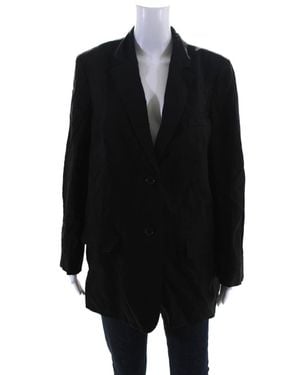 Everlane The Cotton Linen Blazer - Black