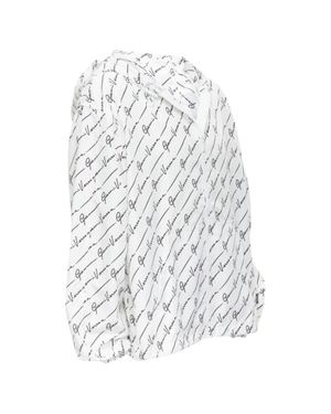 Versace Nylon Hooded Windbreaker Jacket - White