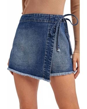 Bluivy Taylor Denim Skort - Blue