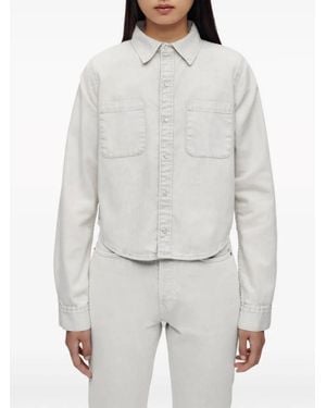 RE/DONE Press-Fastening Denim Shirt - White