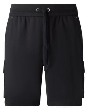 Moose Knuckles Cargo Shorts With Drawstring Closure - Black