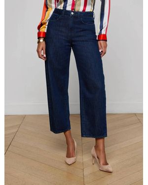 L'Agence Mallis Bow Leg Jean - Blue