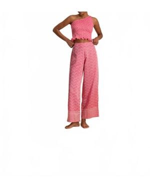 Cloe Cassandro Coco Silk Pants - Red