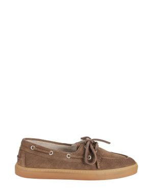 COPENHAGEN Suede Upper Leather Loafers - Brown