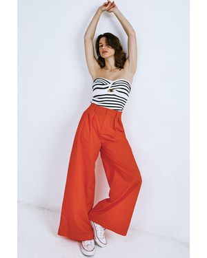 TRUEDAMES Look Your Best Poplin Pants - Red