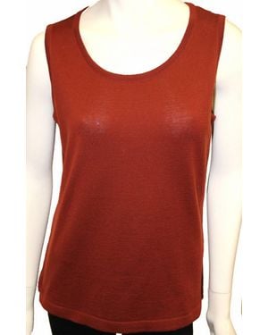 Angel Bra-Friendly Knit Tank Top - Red