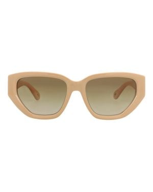 Chloé Cat Eye-Frame Recycled Acetate Sunglasses - Natural