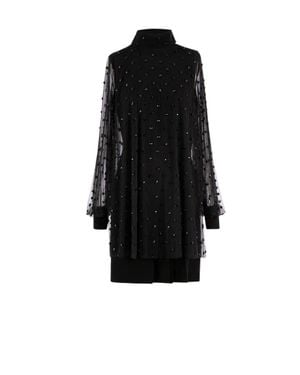 Saiid Kobeisy Beaded Short Dress - Black