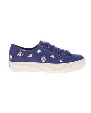 Keds Triple Kick Sneakers Canvas Lifestyle Shoes Gal1030 - Blue