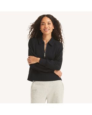 Nautica Quarter-Zip Sweatshirt - Black