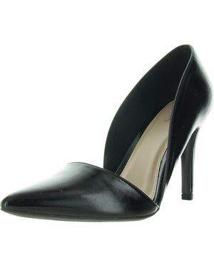 MIA Pointed Toe Slip On D'Orsay Heels - Black