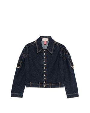 ALESSANDRO ENRIQUEZ Cotton Jacket - Blue