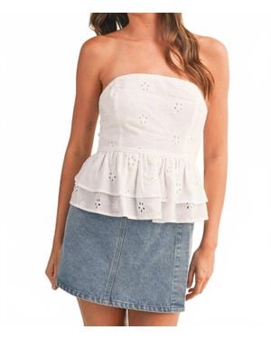 Klesis Woodruff Strapless Top - Blue