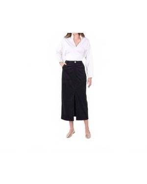 Emily Mccarthy Pencil Midi Skirt - Black