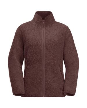 Jack Wolfskin High Curl Fleece Jacket - Brown