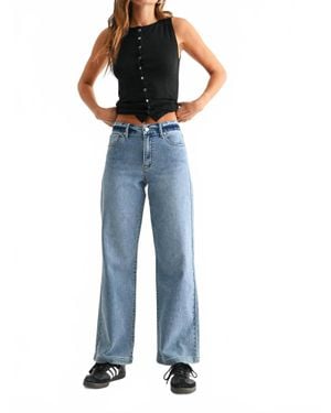 Jbd. Slim Wide Leg Sweat Jean - Blue