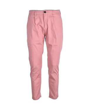 Department 5 Antique Stretch Cotton Pants - Pink