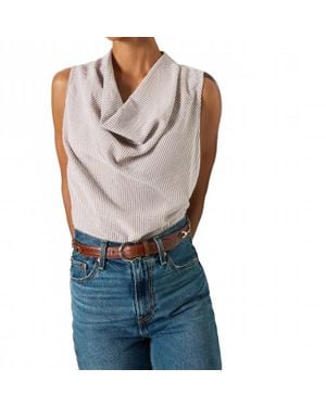 Nation Ltd Cille Cowl Neck Tank - Gray