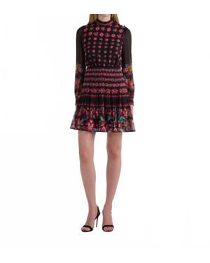Saloni Isa Short Dress - Red