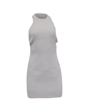 Hervé Léger X Julia Restoin Roitfeld Halterneck Mini Dress - Gray