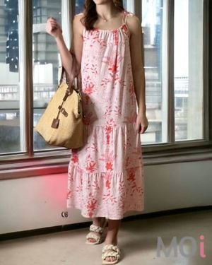 Velvet Heart Ruby Shoulder Tie Dress - Pink