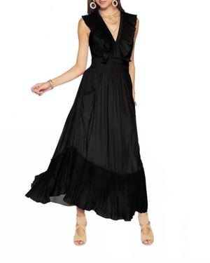 Ramy Brook Camden Ruffle Maxi Dress - Black