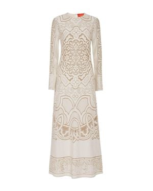 La DoubleJ Lacey Long Sleeve Swing Dress - Natural