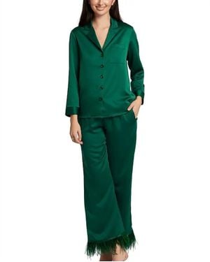 Rya Collection Swan Pajama Set - Green