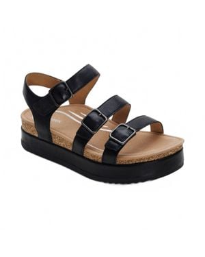 Aetrex Aria Arch Support Platform Sandal - Black