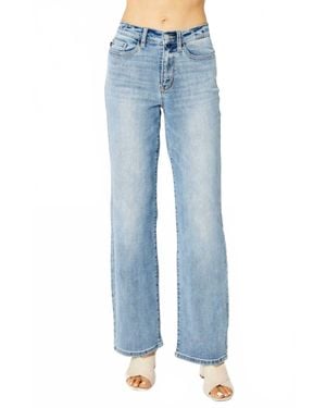 Judy Blue Lainey Mid-Rise Light Bootcut Jeans - Blue