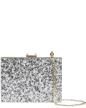 Reiss Greta-Boxy Clutch - Gray