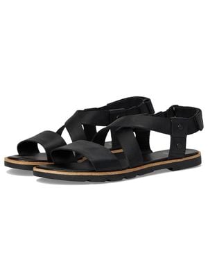 Sorel Ellatm Iii 2113031-010 Strappy Crisscross Sandal Zogg3419 - Black
