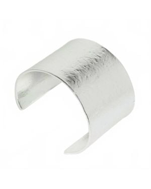 Karine Sultan Crumpled Foil Cuff Bracelet - Gray