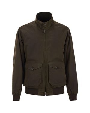 Baracuta High-Neck Zipped Bomber Jacket - Black