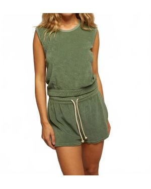 PERFECTWHITETEE Ellie Loop Terry Tank - Green