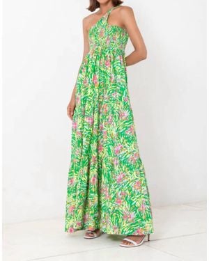 SWF Fluid Drape Maxi Dress in Green | Lyst