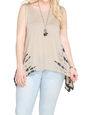She + Sky Sleeveless Tank Top - Gray