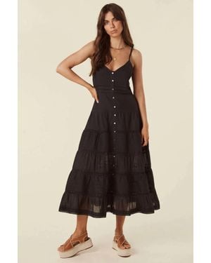 Spell Collective Dove Lace Strappy Dress - Black
