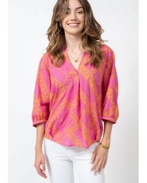 Ivy Jane Embroidered Popover Top