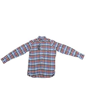 Psycho Bunny Yarn Dye Flannel Shirt - Blue