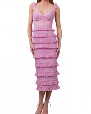 V. Chapman The Fiorenza Dress - Purple