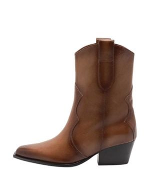 Free People Cat Nap Cowboy Boots - Brown