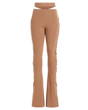 ANDREADAMO Cut Out Laces Pants - Multicolor