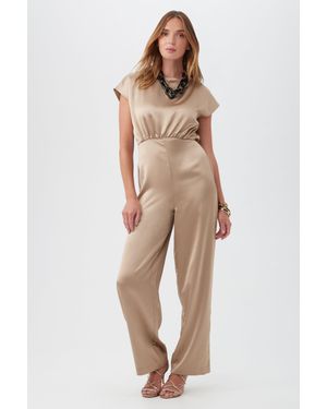 Trina Turk Shimai Jumpsuit - Natural