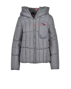 Dekker Quilted Hooded Polyamide Down Jacket - Gray